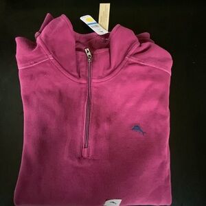 NWT TOMMY BAHAMA HALF ZIP